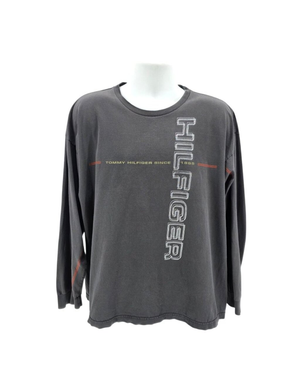 Vintage Tommy Hilfiger Mens XXL Shirt Graphic Long Sleeve Crewneck Since 1985